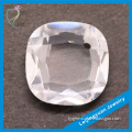 Wholesale factory price white square shape raw cubic zirconia